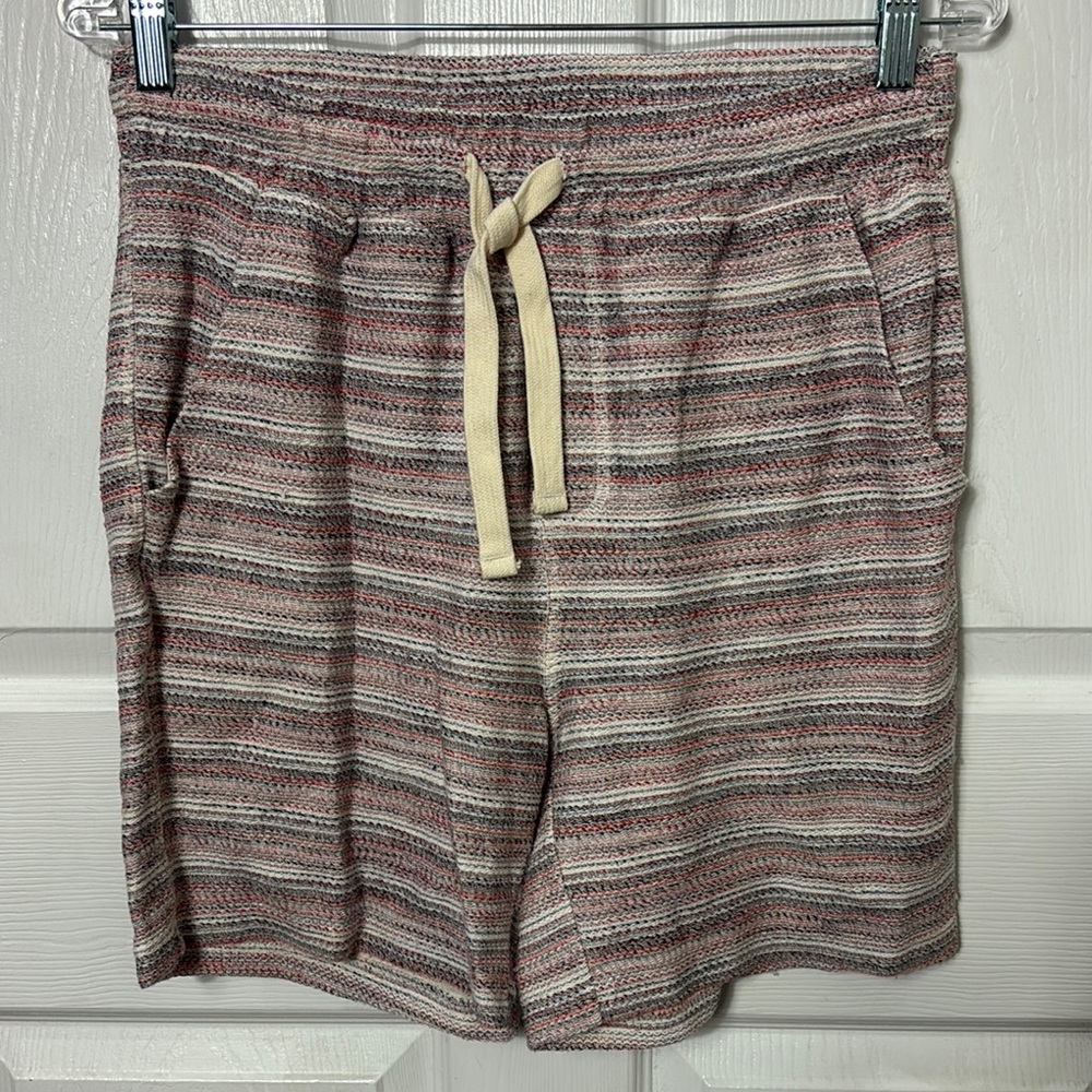 Marine Layer Multi Striped Moonstone Beach Shorts drawstring Size Small Nautical